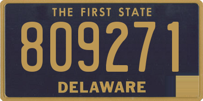 DE license plate 809271