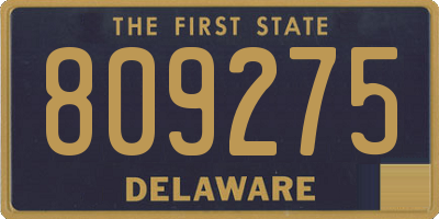 DE license plate 809275