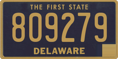DE license plate 809279