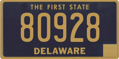 DE license plate 80928