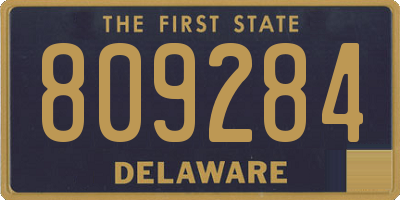 DE license plate 809284