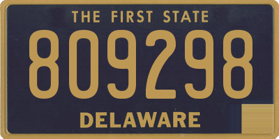 DE license plate 809298