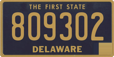 DE license plate 809302