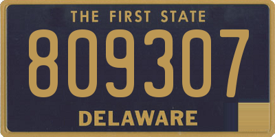 DE license plate 809307