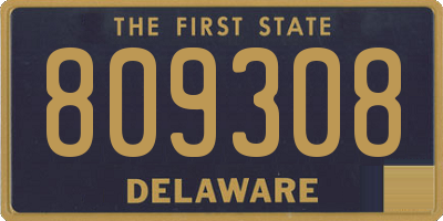 DE license plate 809308