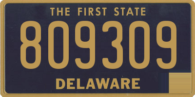 DE license plate 809309
