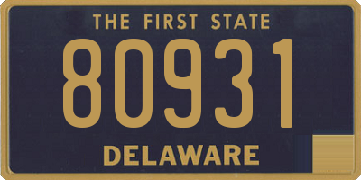 DE license plate 80931