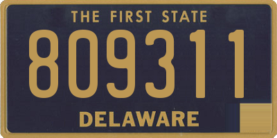 DE license plate 809311