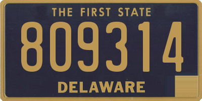 DE license plate 809314
