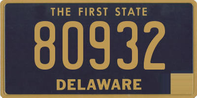 DE license plate 80932