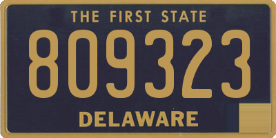 DE license plate 809323