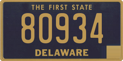 DE license plate 80934