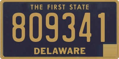 DE license plate 809341