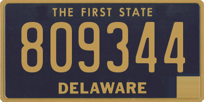 DE license plate 809344