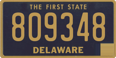 DE license plate 809348