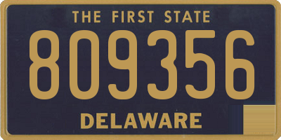 DE license plate 809356