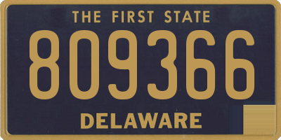 DE license plate 809366