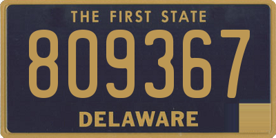 DE license plate 809367