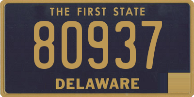 DE license plate 80937