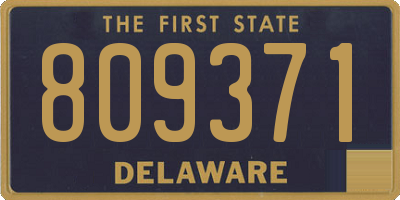 DE license plate 809371