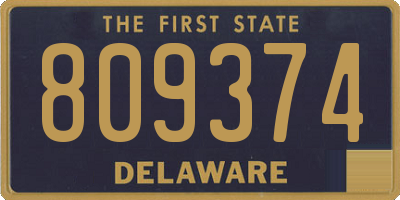 DE license plate 809374