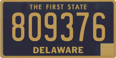 DE license plate 809376