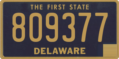 DE license plate 809377