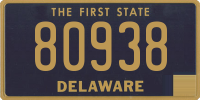 DE license plate 80938