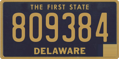 DE license plate 809384
