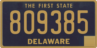 DE license plate 809385