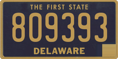 DE license plate 809393