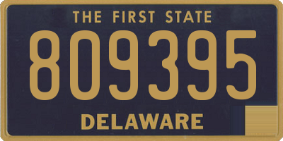 DE license plate 809395