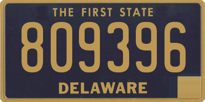 DE license plate 809396