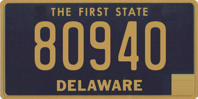 DE license plate 80940