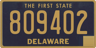 DE license plate 809402