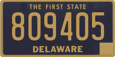 DE license plate 809405