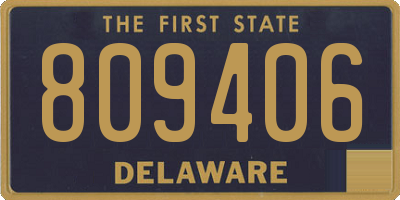 DE license plate 809406