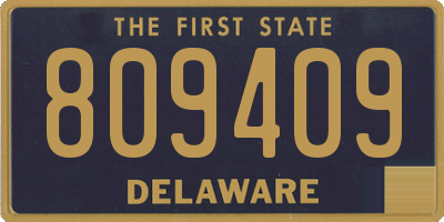 DE license plate 809409