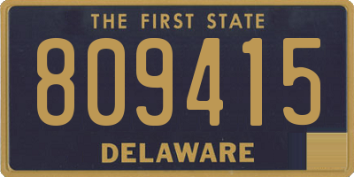 DE license plate 809415