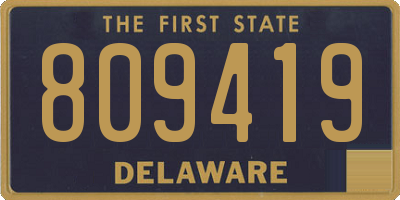 DE license plate 809419