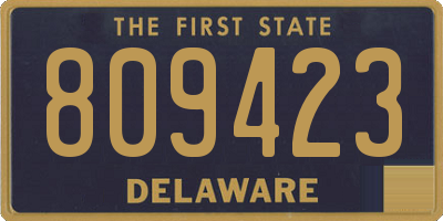 DE license plate 809423