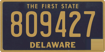 DE license plate 809427