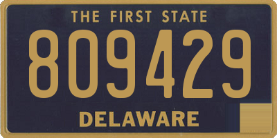 DE license plate 809429
