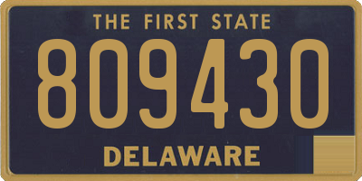 DE license plate 809430