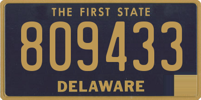 DE license plate 809433