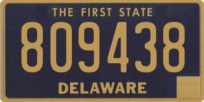 DE license plate 809438