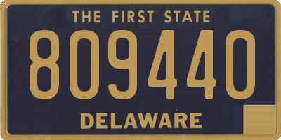 DE license plate 809440