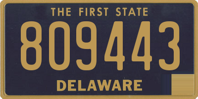 DE license plate 809443