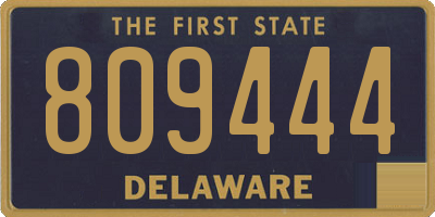 DE license plate 809444