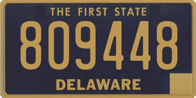 DE license plate 809448